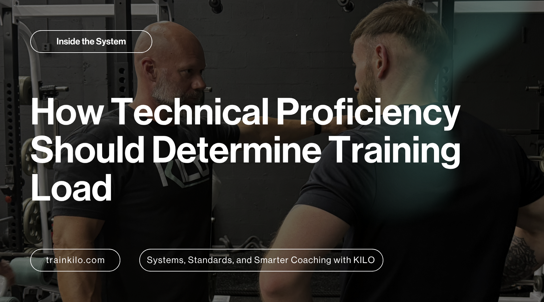 How Technical Proficiency Should Determine Training Load