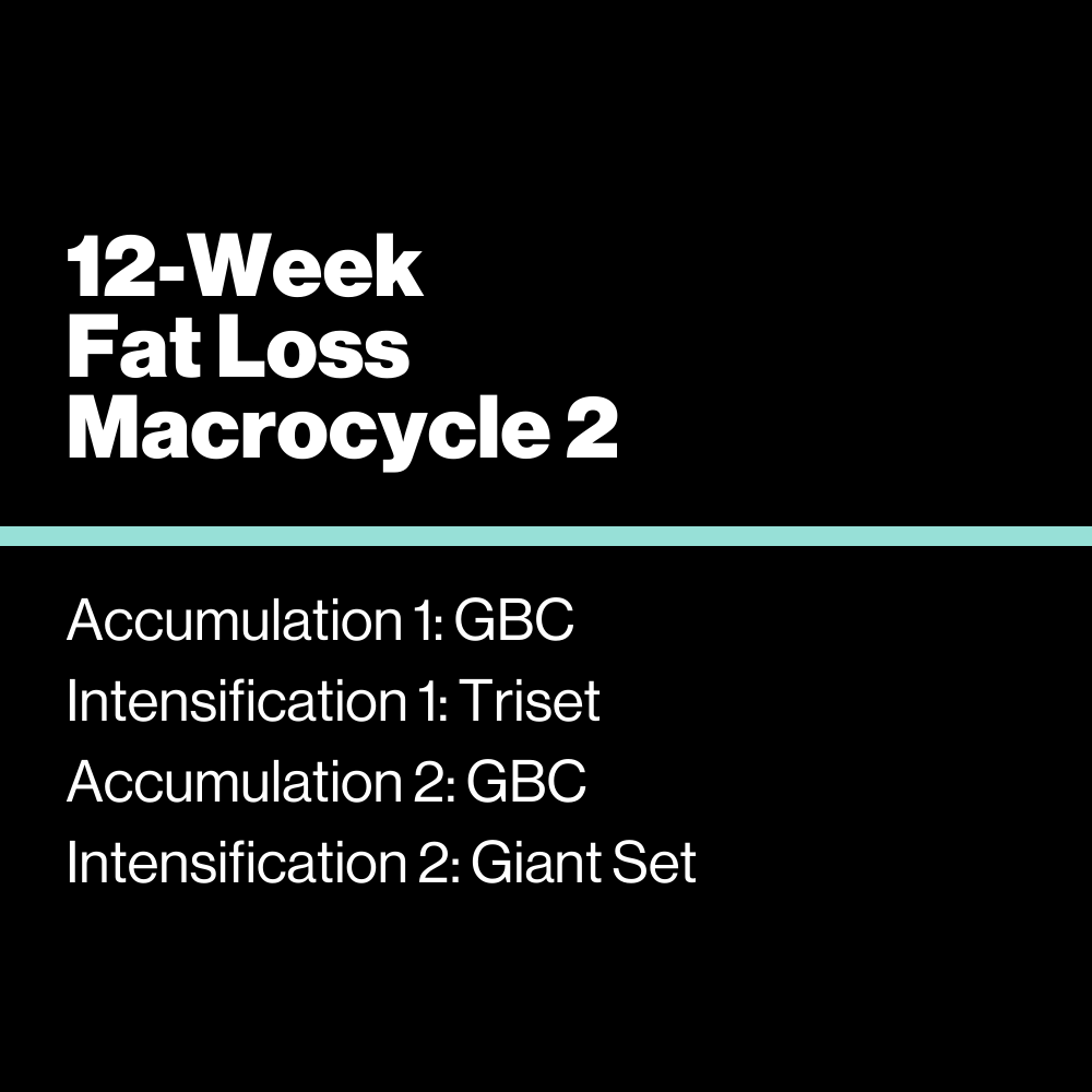 12-Week Fat Loss Macrocycle 2 - KILO Strength Society