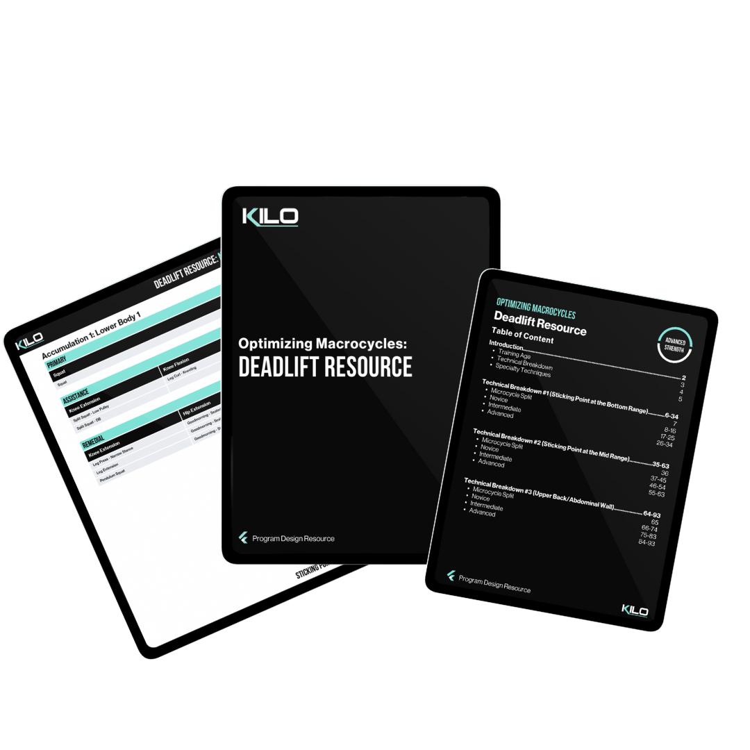 Optimizing Deadlift Macrocycle Resource