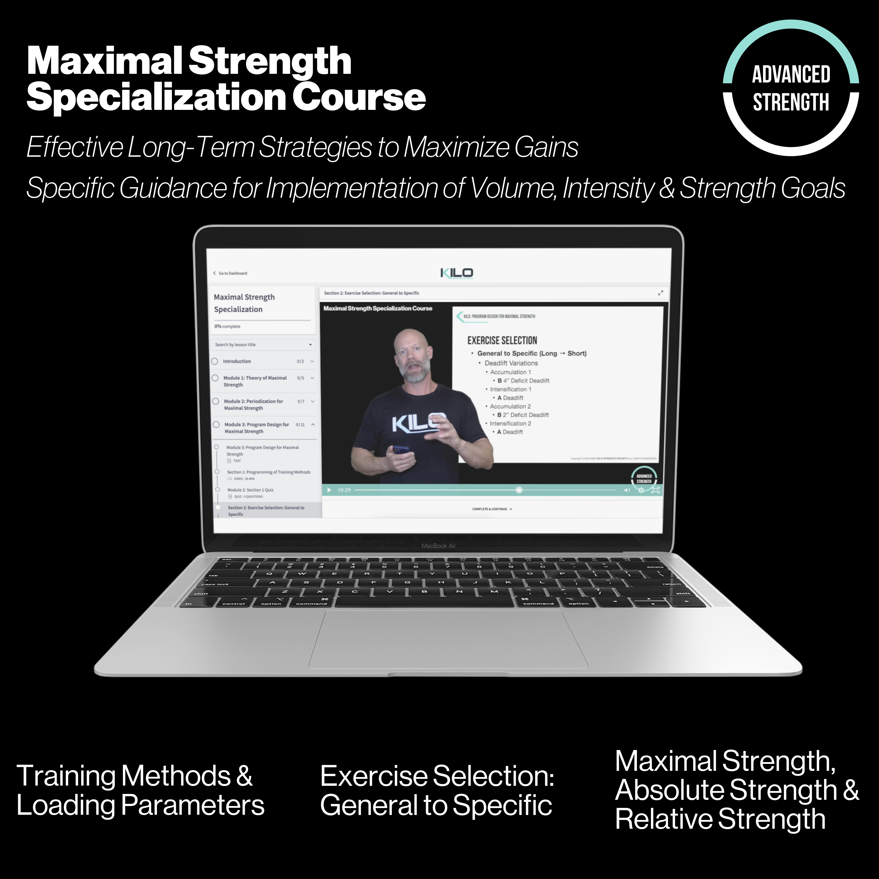 Maximal Strength Specialization Course - KILO Strength Society