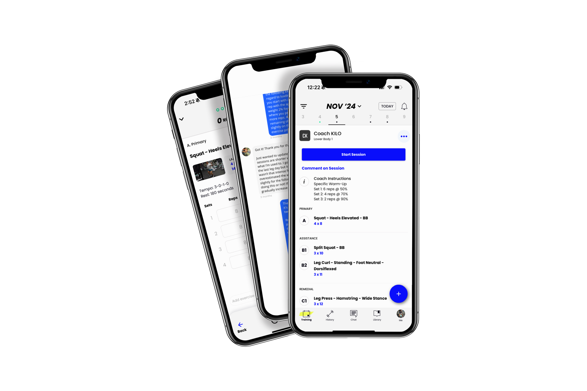 Mockup of three iPhone 11 models side by side