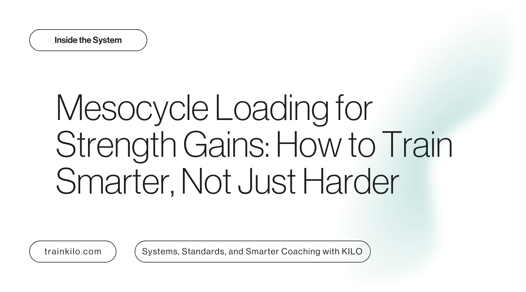Mesocycle Loading for Strength Gains: How to Train Smarter, Not Just Harder