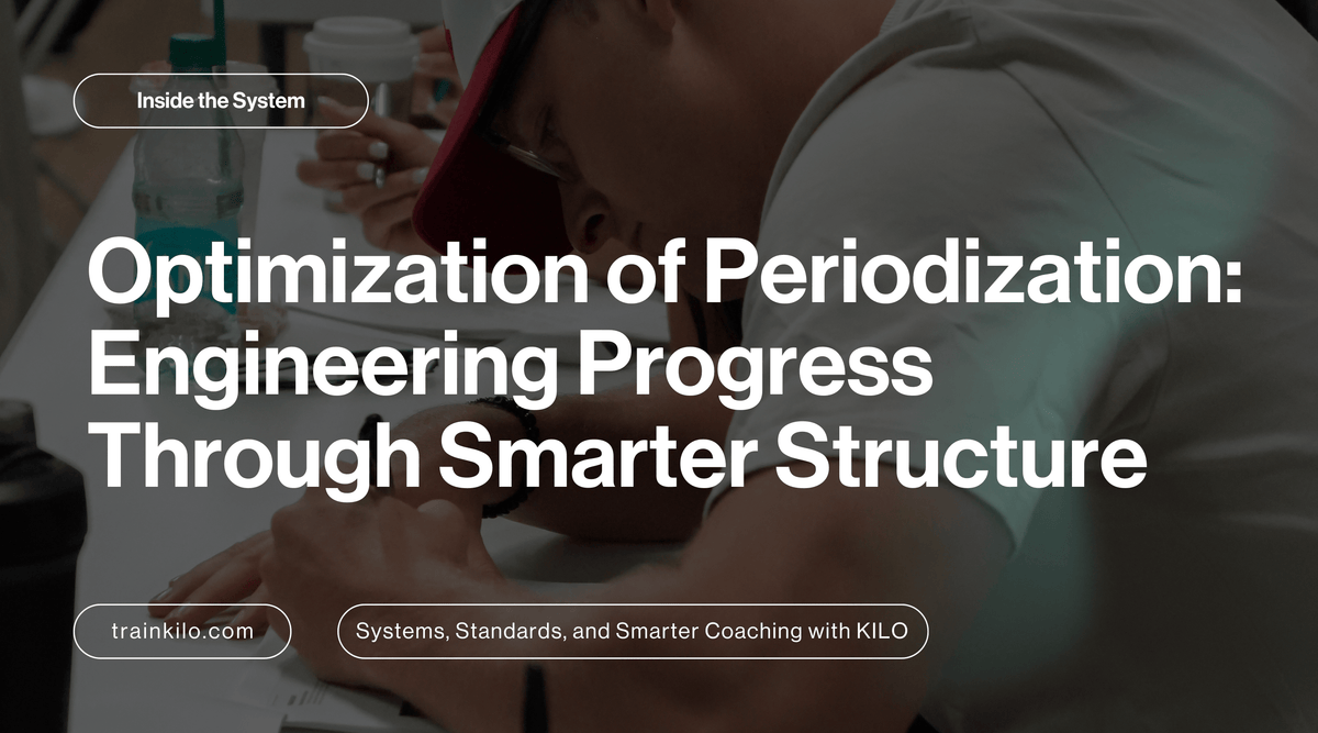Optimization of Periodization: Engineering Progress Through Smarter St ...