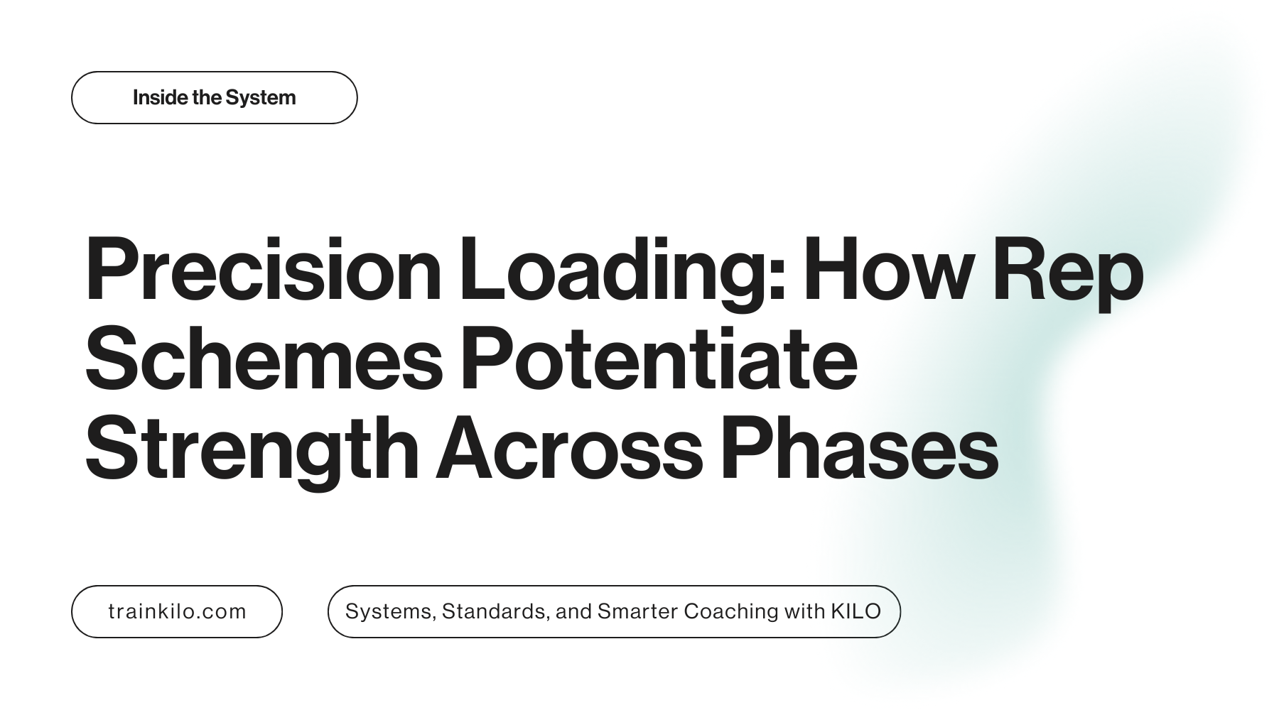 Precision Loading: How Rep Schemes Potentiate Strength Across Phases