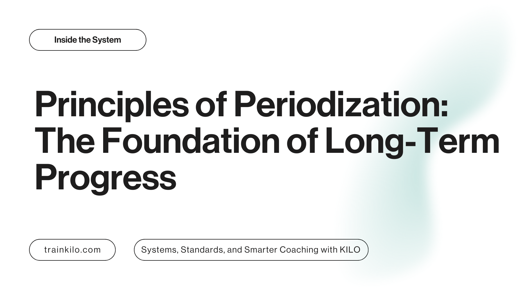 Principles of Periodization: The Foundation of Long-Term Progress
