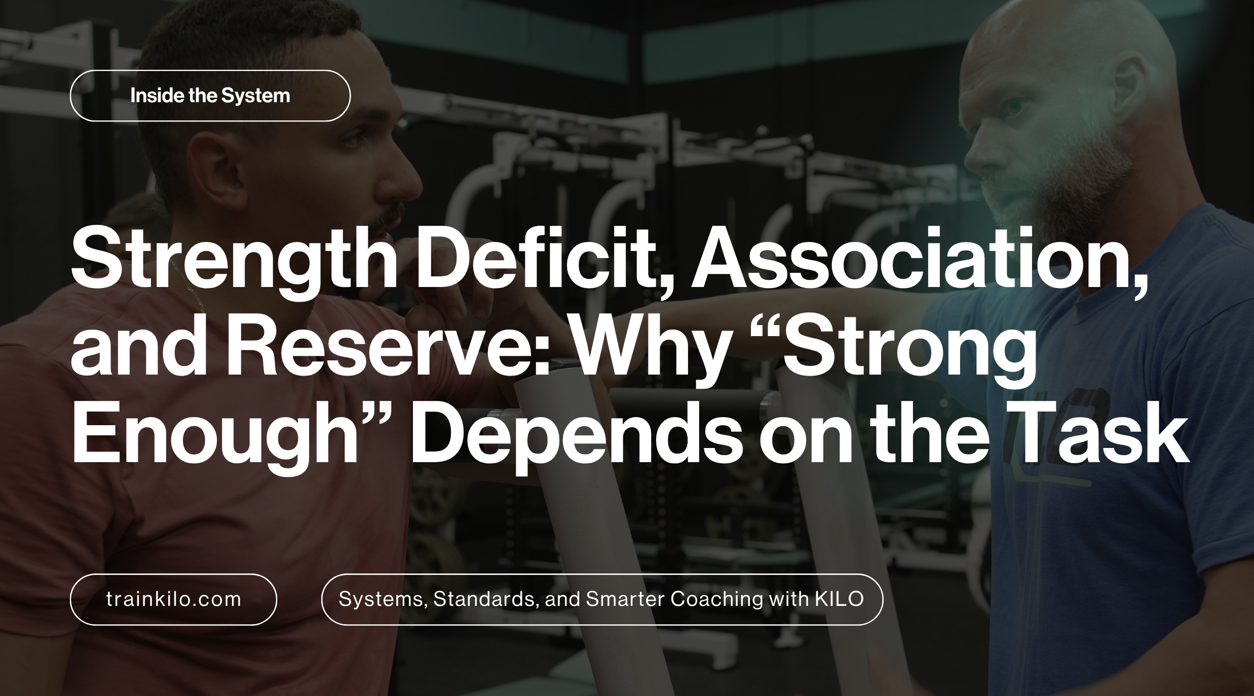 Strength Deficit, Association, and Reserve: Why “Strong Enough” Depends on the Task