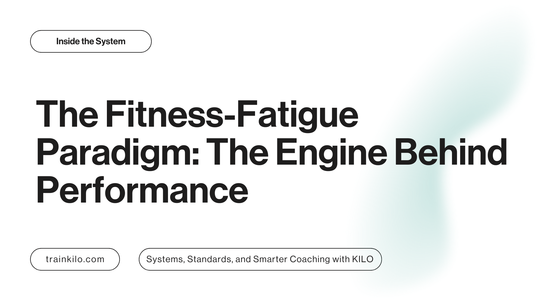 The Fitness-Fatigue Paradigm: The Engine Behind Performance