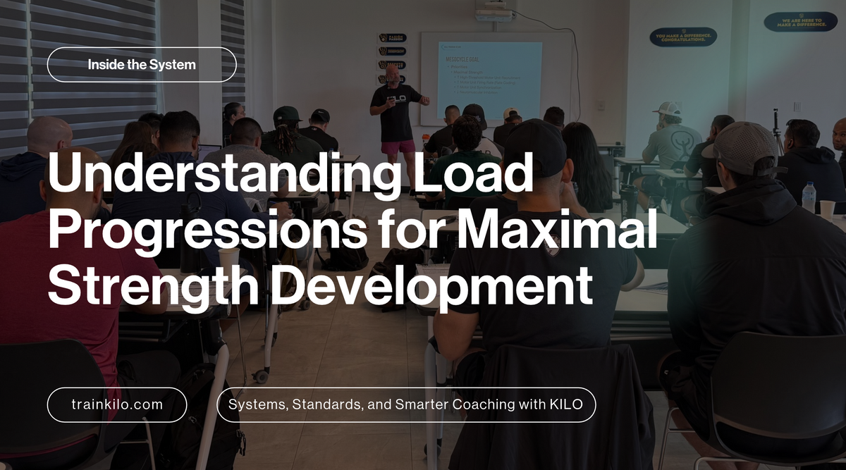 Understanding Load Progressions for Maximal Strength Development