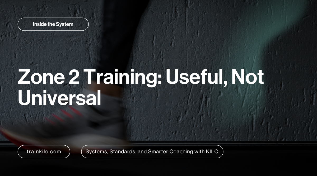Zone 2 Training: Useful, Not Universal