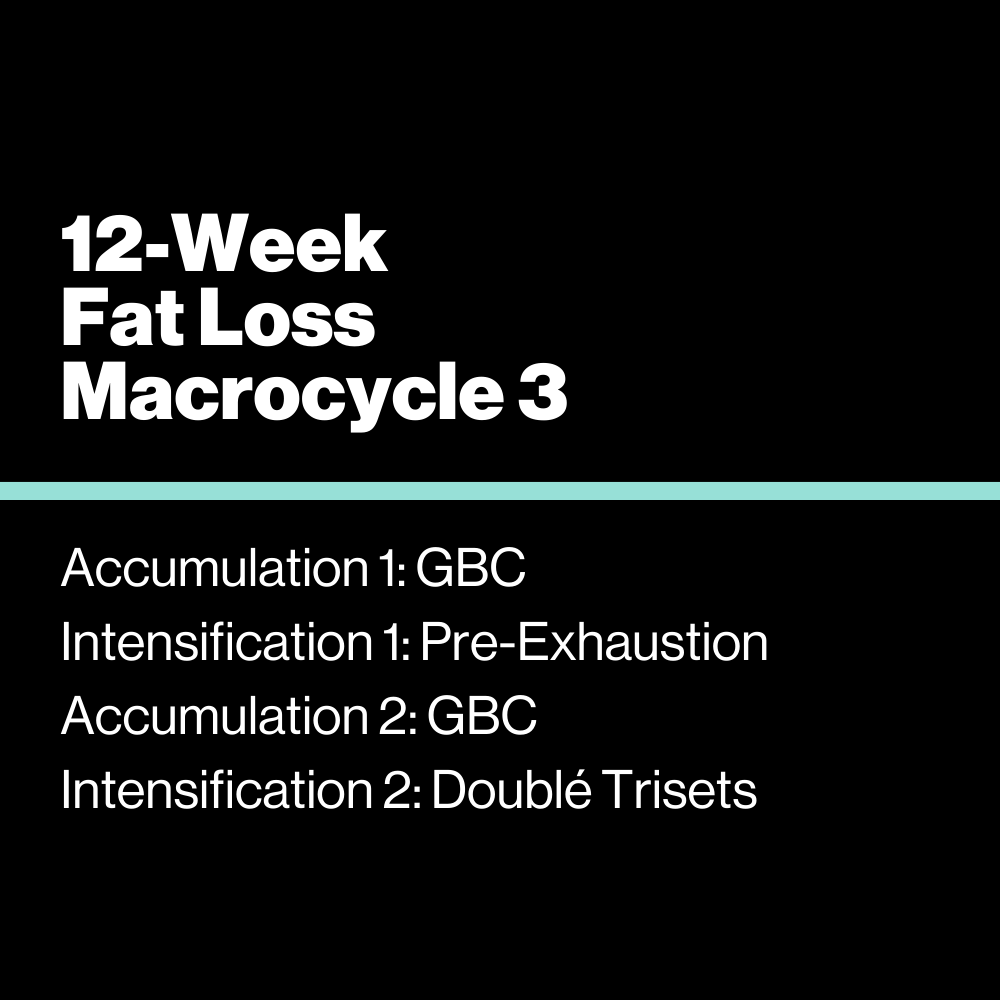 12-Week Fat Loss Macrocycle 3