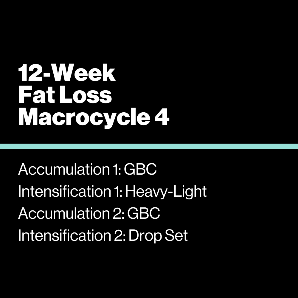 12-Week Fat Loss Macrocycle 4