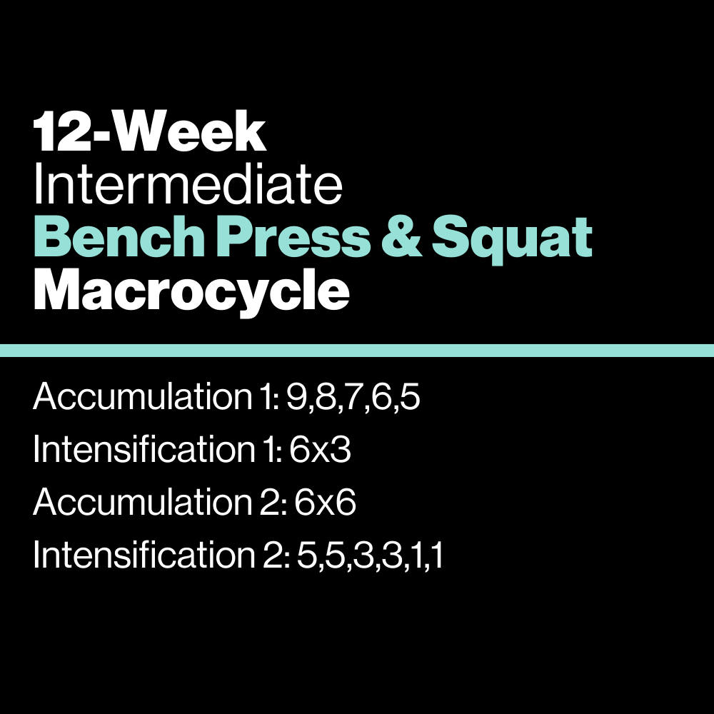 Intermediate: Bench Press & Squat Macrocycle