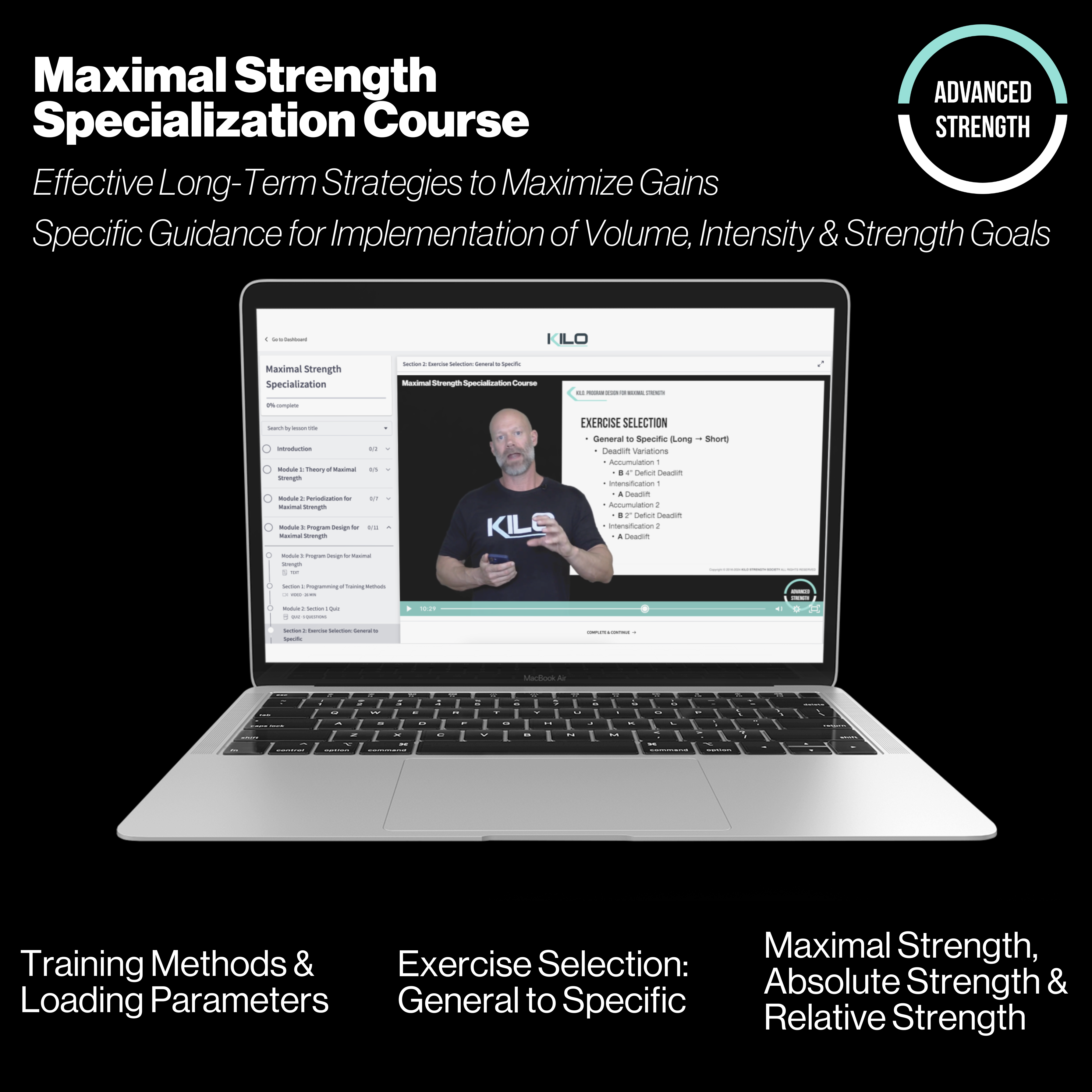 Maximal Strength Specialization Course