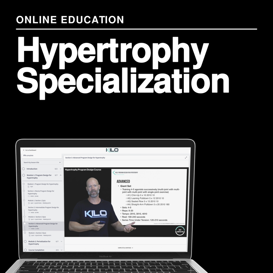 Hypertrophy Specialization Course